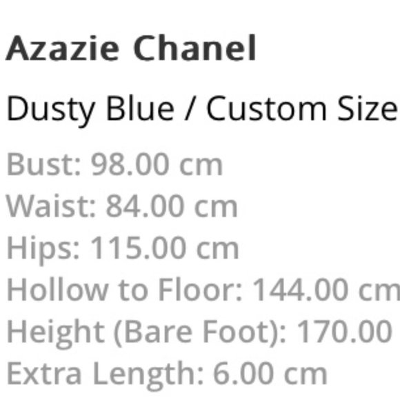 Azazie Chanel Dusty Blue Full Length Dress - Picture 6 of 10